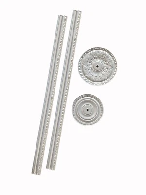 Dolls House Cornicing, Coving, Ceiling Roses, 1:12 Scale Miniature Decor DIY - Image 1 of 4