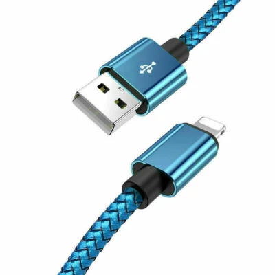 2m 3m Extra Long Data Fast Charging Charger Cable USB For iPhone 7 8 6 iPad Cord - Image 1 of 4