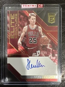2023-24 Panini Donruss Elite Steve Kerr Elite Signatures Red Auto 8/49 Bulls SP - Picture 1 of 2