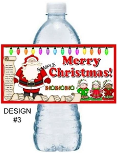 20 PEGATINAS DE CUMPLEAÑOS FIESTA DE NAVIDAD FAVORES BOTELLA DE AGUA ETIQUETAS - Imagen 1 de 1