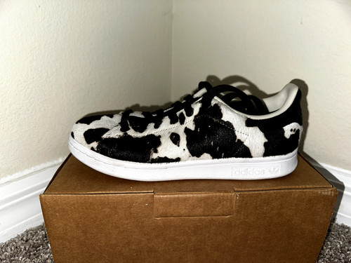 Taglia 5 5 Scarpe da ginnastica adidas originals stan smith con stampa animalier Nero Rosa