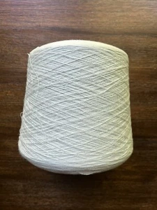 730g ZD 50% Mercerized Wool (70s)  50% Cotton 2/48nm Yarn Cone Light-Mint-Green - Picture 1 of 9