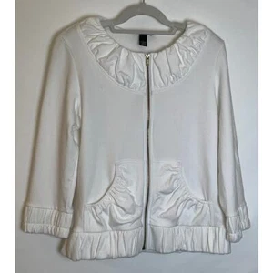 Chaqueta de algodón INC International Concepts - Talla L - Hermosos detalles de reunión - Imagen 1 de 8