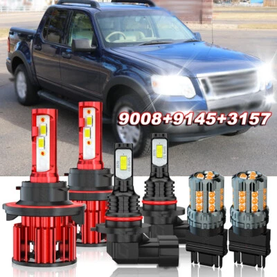 Faro LED + luz antiniebla + luces intermitentes para Ford Explorer Sport Trac 2007 2008 Foto 1 de 4