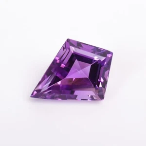 1.35Ct Natural Certified Flawless Amethyst Fancy Loose Gemstone 11.2X7.5mm - Picture 1 of 5