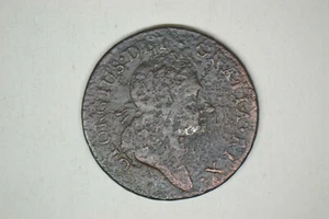 1723 Hibernia Half Penny- Corroded Very Fine - Picture 1 of 4