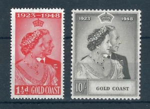 Gold Coast 1948 Silberhochzeit kompletter Satz Briefmarken. Neuwertig. Sg 147-148 - Bild 1 von 2
