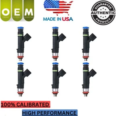 6x GENUINE OEM Bosch Fuel Injectors Fits 2006-2009 Ford Fusion 3.0L #0280158075 - Image 1 of 4
