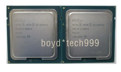 Matched Pair Intel Xeon E5-2450 v2 2.5 GHz CPU SR1A9 8 Core LGA1356 Processor - Image 1 of 4