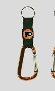 Philadelphia Flyers Navi-Biner Carabiner Keychain Key Ring With Compass 6" NWT - Picture 1 of 2