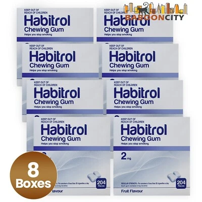 Goma de Nicotina Habitrol 2mg Sabor Fruta (1632 piezas en total = 8 cajas) NUEVA 04/2027 Foto 1 de 2