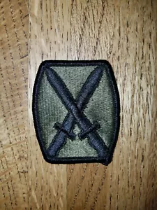 10th MOUNTAIN DIVISION PATCH - OD - SEW ON - Picture 1 of 1