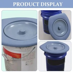 Plastic Toilet Seat Lid Removable Camping Bucket Seats Home Outdoor Accessory - Picture 1 of 12