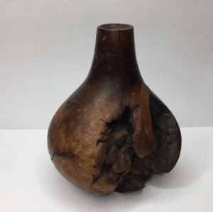 Lilac Manzanita Burl Bud Vase Signed Dixie 90’ Manzanita. - Picture 1 of 6