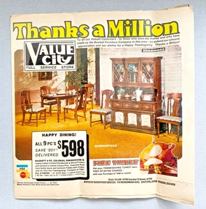 VINTAGE 70’S VALUE CITY FURNITURE SALES STORE FLYER PRINT AD BOOKLET  - Picture 1 of 3
