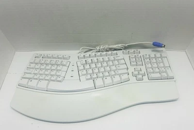 Microsoft Natural Keyboard Elite PS/2 & USB Ergonomic X08-73009-01 KU-0045 WHITE - Image 1 of 4