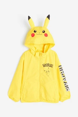 Chaqueta cortavientos H&M Pokemon Pikachu juvenil 3/4t cremallera Foto 1 de 4