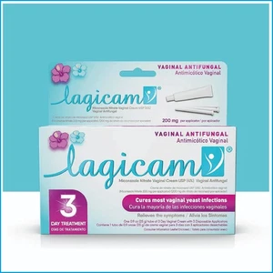 Lagicam 3‑Day Vaginal Antifungal Miconazole Cream 0.9 oz + 3 Disposable Applicat - Picture 1 of 15