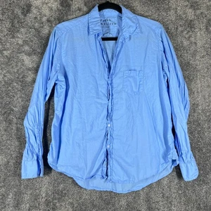 Frank Eileen Eileen Shirt Womens Small Blue Cotton Button Up Loose Lightweight - Picture 1 of 8