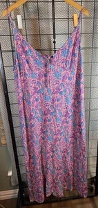 Damen Simply Southern Maxikleid Seepferdchen Muster Größe Xl - Bild 1 von 4