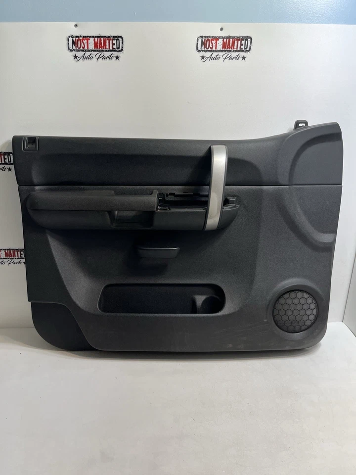 🔥2007 2008 2009 Chevrolet Silverado GMC Sierra Door Panel LEFT DRIVER BLACK OEM - Image 1 of 4