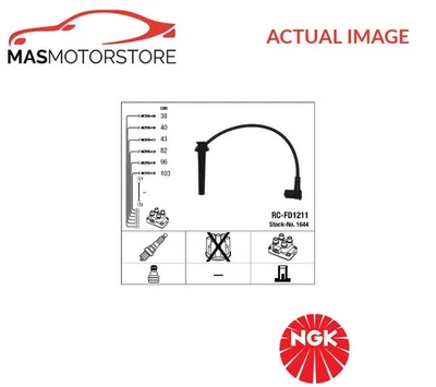 IGNITION CABLE SET LEADS KIT NGK 1644 P FOR FORD COUGAR,MONDEO III 2.5L - Image 1 of 4