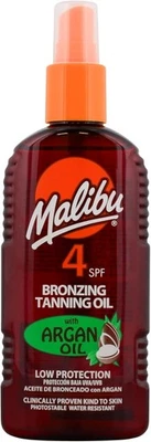 Malibu Sun LSF 4 Bräunungsöl mit Arganöl, geringer Schutz, Wasser...