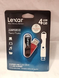 Lexar SD Card 4 GB USB Twist Turn Jump Drive High Speed Flash Drive - Picture 1 of 2