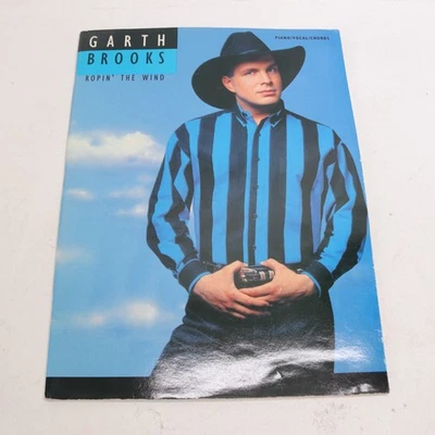 Garth Brooks Ropin' the Wind Piano Voice Songbook Collection 1991 CPP Belwin - Image 1 of 4
