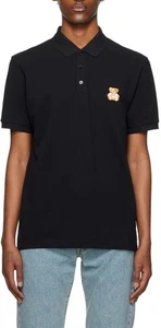 MOSCHINO COUTURE! TEDDY PATCH Piqué Polo Shirt - Afbeelding 1 van 5