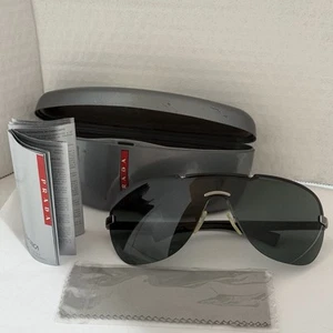 Gafas de sol Prada Y2K 2007 vintage RARO escudo 0PS52NS SPS 52N 5AV-301 ESTUCHE OEM - Imagen 1 de 24