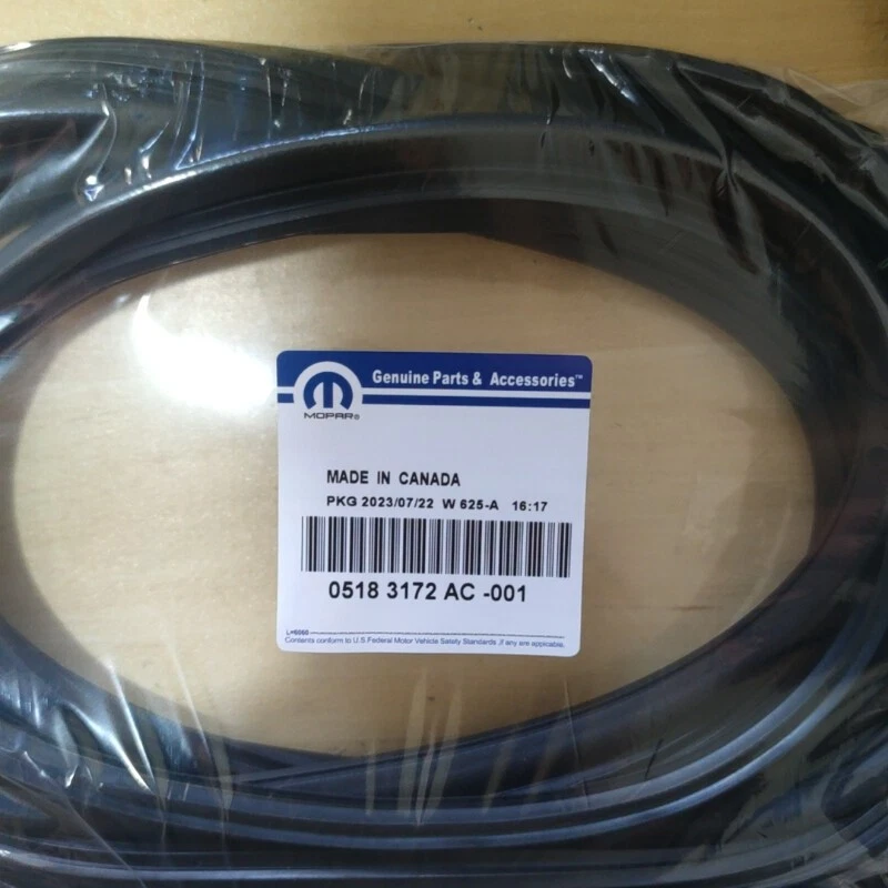 MOPAR OEM DODGE 5183172AC SUNROOF SUN ROOF SEAL FOR 2007-2018 JEEP NEW - Image 1 of 4