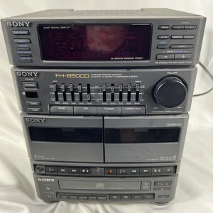 Sony FH-B50CD Compact Hi-Density Component Stereo System CD Tape Radio Powers On - Picture 1 of 6