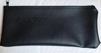  Bolsa con cremallera superior para micrófono de vinilo negro SHURE  Foto 1 de 4
