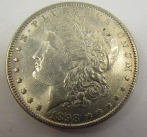 UNITED STATES 1898 MORGAN SILVER DOLLAR AU CONDITION OR BETTER* - Picture 1 of 8