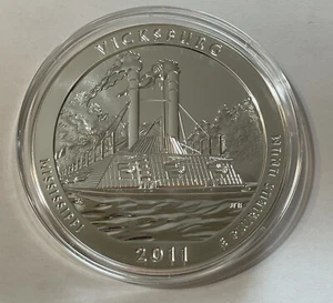 2011-P 5oz .999 Silver Vicksburg National Military Park - Picture 1 of 10