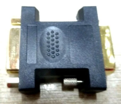 DVI adapter dvi male - dvi female port saver compact adaptor gold plated 24+5 - Image 1 of 4