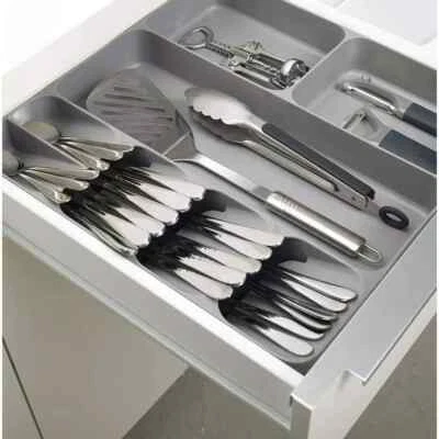 Drawer Store cutlery, utensil and gadget organiser Space Save - Grey - image 1 of 4