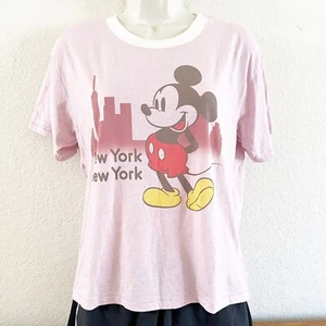 Disney American Eagle Women’s Mickey Mouse New York T-Shirt Size S Short Sleeve - Picture 1 of 7
