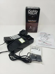 iSoHo Trimline Corded Phone For Seniors Phone Hearing Vision Impaired Black  - Imagen 1 de 12