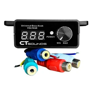 Perno de bajo universal para amplificador de automóvil con pantalla digital de voltímetro - Imagen 1 de 7