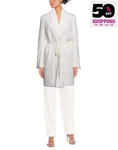 RRP €945 RICK OWENS LILIES Wrap Coat IT40 US4 UK8 S Padded Belted Made in Italy - Foto 1 di 6