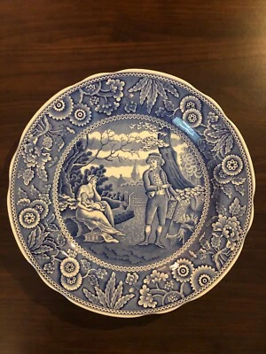 Spode Blue Room Collection  Georgian Series "Woodman" Plate - Image 1 of 2