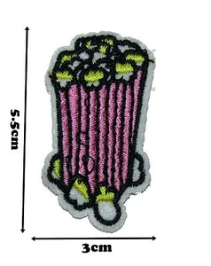 Palomitas de maíz coser bordado coser parche insignia parches un lote de diseños P368 - Imagen 1 de 3
