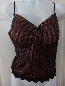 New York & Co. Damen Bügel Spitze Camisole Tank Top Träger mit Rosa (SKU284) - Bild 1 von 7