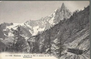 NON VIAGGIATA_CHAMONIX - AIGUILLE DU DRU ET CHEMIN DE FER DU MONTENVERS_9 - 1920 - Picture 1 of 1