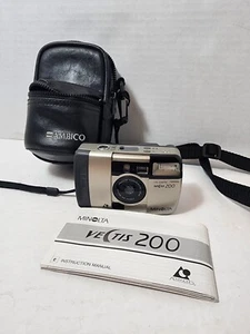 Minolta Vectis 200 Film Camera With Case And Manual Free Shipping - Picture 1 of 8