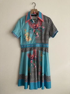 Dalia MacPhee Women's Collared Colorful Dress sz XL Short Sleeve***Read*** - Picture 1 of 15