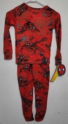 2 Piece Marvel Spiderman Pattern Boys Size 8 Pajama Set - Image 1 of 4