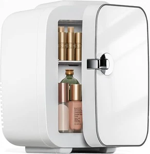 Mini Fridge 4L, Portable Cooler & Warmer for Skincare, Food, Drinks, White - Picture 1 of 8